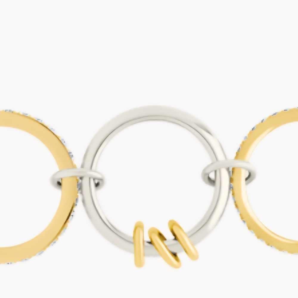 Elegant Gold and Silver Women's Bracelet